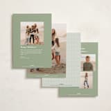 "Festive Woodland Forest" - Holiday Cards in Cypress by Hannah Williams - Back of Card Options