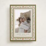 "Holiday Frame" - Holiday Cards in Persimmon by Chris Griffith - Front