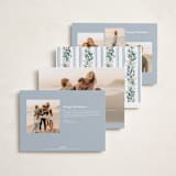 "Watercolor Bow Garland" - Holiday Cards in Blueberry by Jackie Crawford - Back of Card Options