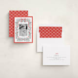 "Bough and Bow" - Holiday Cards in Candy Cane by Itsy Belle Studio - Assembled