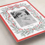 "Bough and Bow" - Holiday Cards in Candy Cane by Itsy Belle Studio - Detail