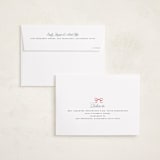 "Bough and Bow" - Holiday Cards in Candy Cane by Itsy Belle Studio - FREE Recipient Addressing