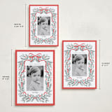 "Bough and Bow" - Holiday Cards in Candy Cane by Itsy Belle Studio - Formats Available