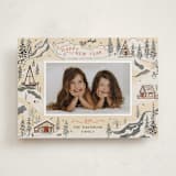 "Snow and Ivory Winter Scene" - Holiday Cards in Eggnog by Becky Nimoy - Front