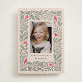 "Cardinals" - Holiday Cards in Cream by Kristen Knechtel - Front