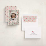 "Cardinals" - Holiday Cards in Cream by Kristen Knechtel - Assembled