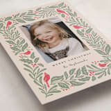 "Cardinals" - Holiday Cards in Cream by Kristen Knechtel - Detail