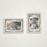 "Merriest Botanicals" - Holiday Cards in Champagne by Angel Walker - Photo Orientation Options