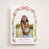 "Ribbon arch" - Holiday Cards in Cardinal by Sarah Knight - Front