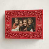 "Bramble" - Holiday Cards in Holiday Red by Olivia Kanaley Inman - Folded Card