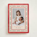 "Floral Folk" - Holiday Cards in Holly Berry by Mansi Verma - Front