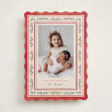 "Floral Folk" - Holiday Cards in Holly Berry by Mansi Verma - Front