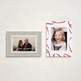 "Christmas Ribbon" - Holiday Cards in Candy Apple by Erica Krystek - Photo Orientation Options