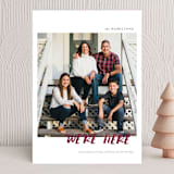 "conversational design" - Holiday Cards in Cranberry by amanda lawrence - Front