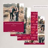 "conversational design" - Holiday Cards in Cranberry by amanda lawrence - Back of Card Options