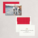 "Sleigh Ride" - Holiday Cards in Buttercream by Jill Means - Assembled
