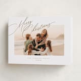 "Topper" - Holiday Cards in Golden by Jessica Williams - Folded Card