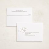 "Topper" - Holiday Cards in Golden by Jessica Williams - FREE Recipient Addressing