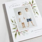 "Delicate Sprigs" - Holiday Cards in Peppermint by Kate Ahn - Detail