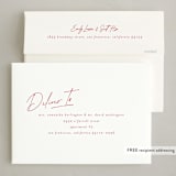 "Handwritten Joy" - Holiday Cards in Winterberry by Ashley Iwafuchi - FREE Recipient Addressing