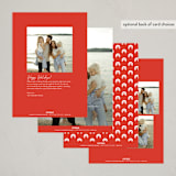 "Adorn" - Holiday Cards in Berry by MC Designs - Back of Card Options
