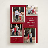 "Simply Framed" - Holiday Cards in Poinsettia by Stacey Meacham - Front