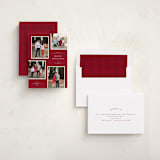 "Simply Framed" - Holiday Cards in Poinsettia by Stacey Meacham - Assembled