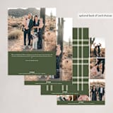 "Modern Classic Holiday" - Holiday Cards in Olive by Nazia Hyder - Back of Card Options