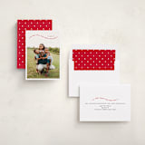 "Simple Twist" - Holiday Cards in Poinsettia by Erica Krystek - Assembled