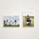 "Simple Twist" - Holiday Cards in Poinsettia by Erica Krystek - Photo Orientation Options