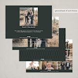 "It's A Wonderful Life" - Holiday Cards in Coal by Heather Cairl - Back of Card Options