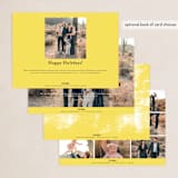 "Colorblock Sidebar" - Holiday Cards in Bumblebee by Ana Sharpe - Back of Card Options