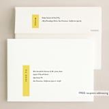 "Colorblock Sidebar" - Holiday Cards in Bumblebee by Ana Sharpe - FREE Recipient Addressing