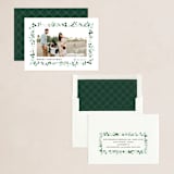 "Eucalyptus Frame" - Holiday Cards in Snow by Melanie Severin - Assembled