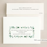 "Eucalyptus Frame" - Holiday Cards in Snow by Melanie Severin - FREE Recipient Addressing