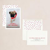 "Furst Christmas" - Holiday Cards in Sleigh Red by Up Up Creative - Assembled