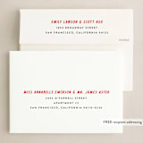 "Furst Christmas" - Holiday Cards in Sleigh Red by Up Up Creative - FREE Recipient Addressing