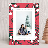"White Berries" - Holiday Cards in Persimmon by Cricket and Bee - Front