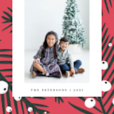 "White Berries" - Holiday Cards in Persimmon by Cricket and Bee - Detail