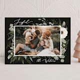 "Florals & Pine" - Holiday Cards in Starlight by Susan Moyal - Front