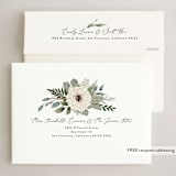"Florals & Pine" - Holiday Cards in Starlight by Susan Moyal - FREE Recipient Addressing