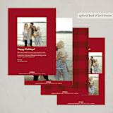 "Dog Wishes" - Holiday Cards in Cardinal by Ekko Studio - Back of Card Options