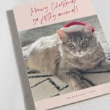 "Meowy Christmas" - Holiday Cards in Rose Cheeks by Lisa McLean - Detail
