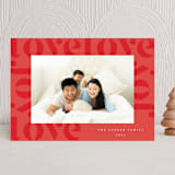 "love joy" - Holiday Cards in Holly Berry by Orasie - Front