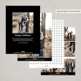 "Photo Snap" - Holiday Cards in Onyx by Genna Blackburn - Back of Card Options