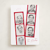 "Snapshots" - Holiday Cards in Santa Suit by Leah Bisch - Front