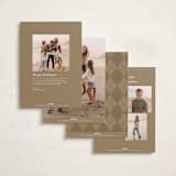 "Snapshots" - Holiday Cards in Snowfall by Leah Bisch - Back of Card Options