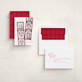 "Snapshots" - Holiday Cards in Santa Suit by Leah Bisch - Assembled
