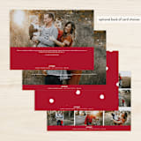 "simple joy" - Holiday Cards in Cherry by Erin Hodges - Back of Card Options