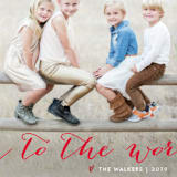 "simple joy" - Holiday Cards in Cherry by Erin Hodges - Detail